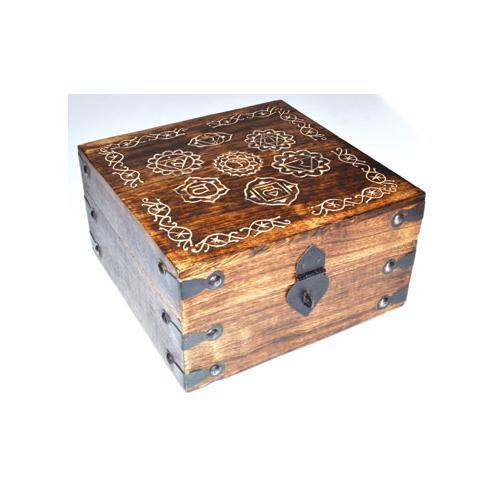 7 1-2"x7 1-2" 7 Chakra Box - Nakhti By Kali J.N.S