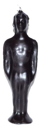 7 1-4" Black Male Candle - Nakhti By Kali J.N.S