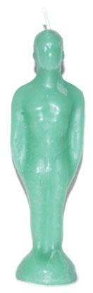 7 1-4" Green Male Candle - Nakhti By Kali J.N.S
