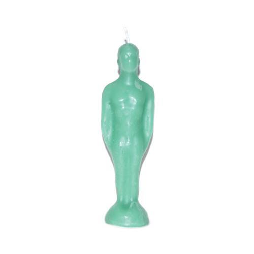 7 1-4" Green Male Candle - Nakhti By Kali J.N.S