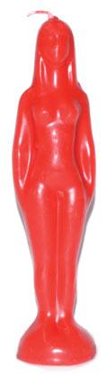 7 1-4" Red Woman Candle - Nakhti By Kali J.N.S