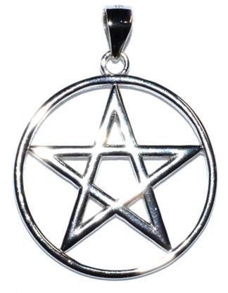 7-8" Pentagram Sterling Pendant - Nakhti By Kali J.N.S