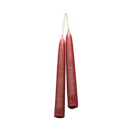 7" Dark Red Taper Pair - Nakhti By Kali J.N.S