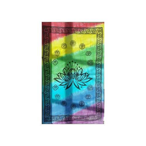 72" X 108" Lotus Chakra Tapestry - Nakhti By Kali J.N.S