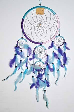 8 1-2" 5 Rings Multi Dream Catcher - Nakhti By Kali J.N.S