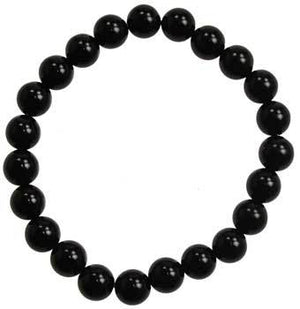 8mm Black Onyx (natural Agate Dyed) Bracelet - Nakhti By Kali J.N.S