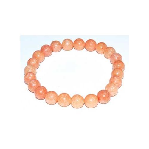 8mm Calcite, Peach Bracelet - Nakhti By Kali J.N.S