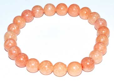 8mm Calcite, Peach Bracelet - Nakhti By Kali J.N.S