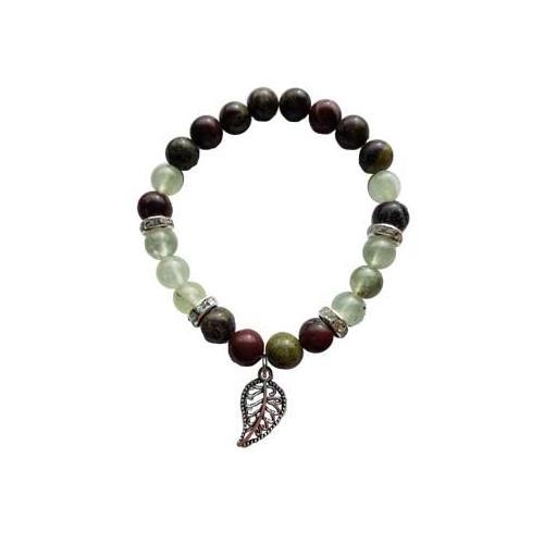 8mm Dragon Bloodstone- Prehnite Leaf - Nakhti By Kali J.N.S