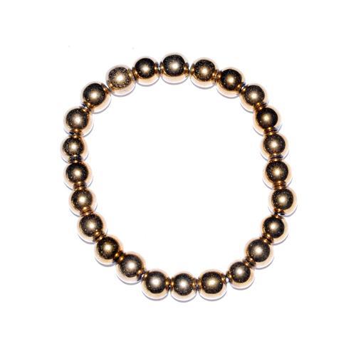 8mm Gold Plated Hematite Bracelet - Nakhti By Kali J.N.S