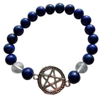 8mm Lapis- Quartz Pentagram - Nakhti By Kali J.N.S