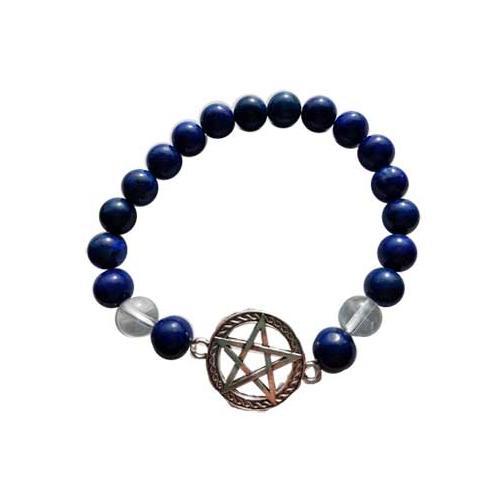 8mm Lapis- Quartz Pentagram - Nakhti By Kali J.N.S