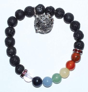 8mm Lava- Chakra With Aromatherapy - Nakhti By Kali J.N.S