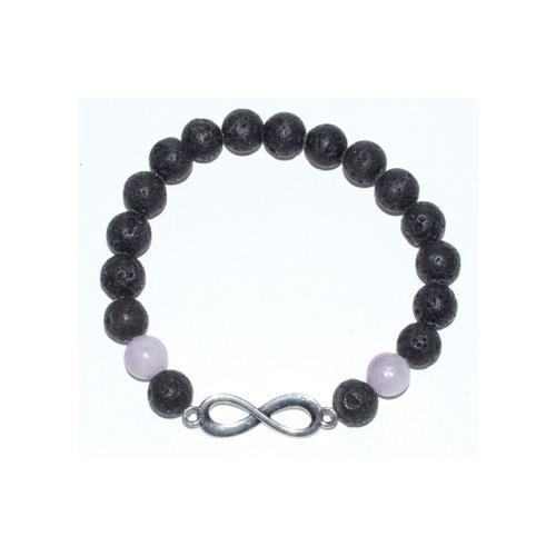 8mm Lava- Kunzite With Infinity - Nakhti By Kali J.N.S