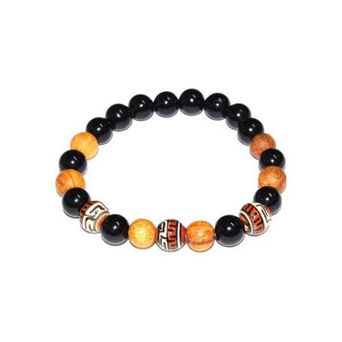 8mm Palo Santo Black Tourmaline Bracelet - Nakhti By Kali J.N.S