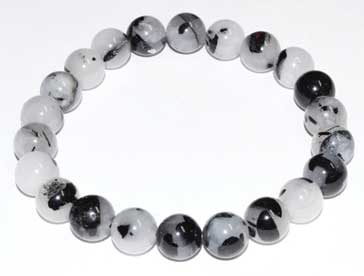 8mm Quartz, Black Rulated Bracelet - Nakhti By Kali J.N.S