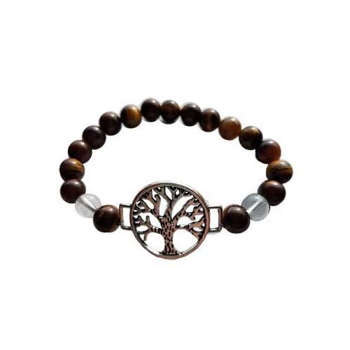 8mm Tiger Eye- Quartz With Tree Of Life - Nakhti By Kali J.N.S