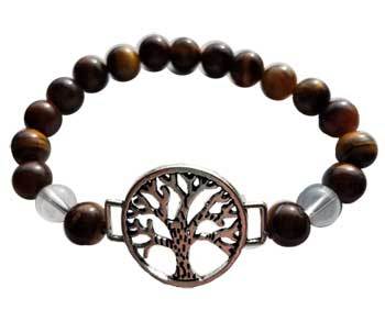 8mm Tiger Eye- Quartz With Tree Of Life - Nakhti By Kali J.N.S