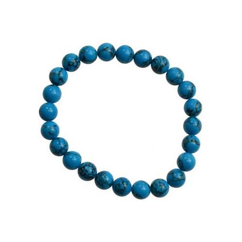 8mm Turquoise Bracelet (synthetic) - Nakhti By Kali J.N.S