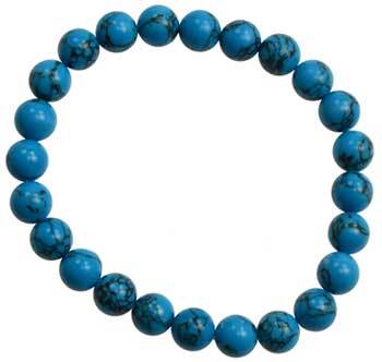 8mm Turquoise Bracelet (synthetic) - Nakhti By Kali J.N.S