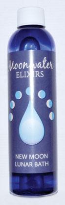8oz New Moon Bath Oil Moonwater Elixir - Nakhti By Kali J.N.S