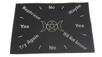 8"x12" Triple Moon Pentagram Pendulum Mat - Nakhti By Kali J.N.S