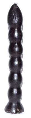 9 1-2" Black 7 Knob Candle - Nakhti By Kali J.N.S