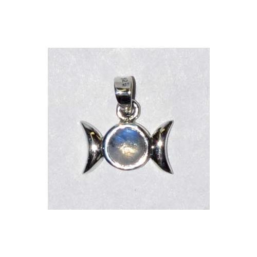 9-16" Triple Goddess Moonstone Sterling - Nakhti By Kali J.N.S