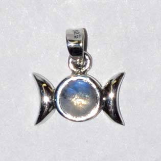 9-16" Triple Goddess Moonstone Sterling - Nakhti By Kali J.N.S