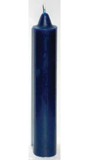 9" Blue Pillar Candles - Nakhti By Kali J.N.S