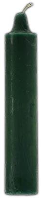 9" Green Pillar Candles - Nakhti By Kali J.N.S