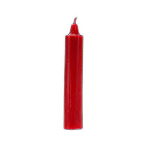 9" Red Pillar Candle - Nakhti By Kali J.N.S