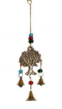 9" Tree Of Life Brass Chime - Nakhti By Kali J.N.S