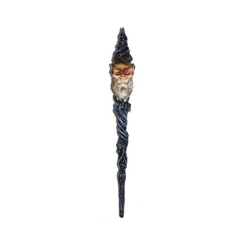 9" Wizard Skull Wand - Nakhti By Kali J.N.S