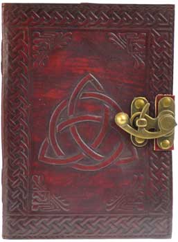 Triquetra Leather Blank Book W- Latch