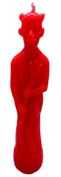 9" Devil Red Candle