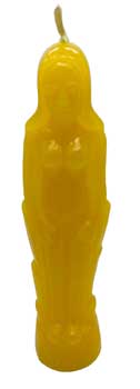 Yellow Female Candle 7"