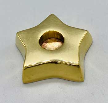 1 1-2" Brass Star Chime Holder
