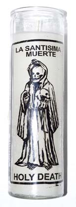 Holy Death White 7 Day Jar Candle