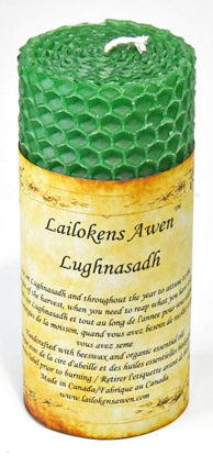 4" Lughnasadh Altar Lailokens Awen Candle