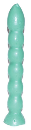9 1-2" Green 7 Knob Candle