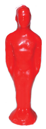7 1-4" Red Male Candle
