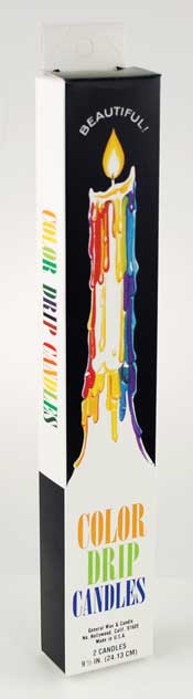 Mutli-color Drip Candles (2 Per Pack)