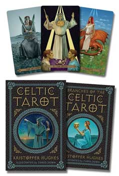 Celtic Tarot Deck & Book By Hughes & Down