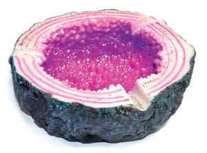 4 1-4" Purple Crystal Ashtray