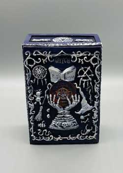 3 3-4"x 5 1-2" Boiok Of Spells Tarot Box