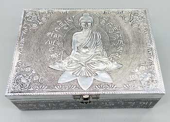 5"x7" Metal Medicine Buddha