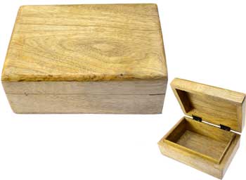 Natural Wood Box 4" X 6"