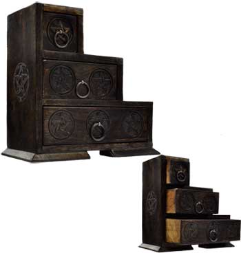 9" X 9" Pentagram 3 Step Box