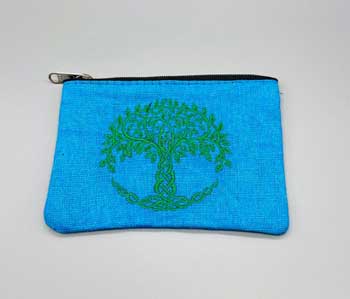 (set Of 2) 4" X 6" Tree Of Life Coin Purse